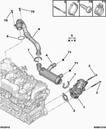 PEUGEOT 1618.NR - Клапан возврата ОГ parts5.com