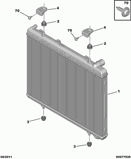 CITROËN 1330.W4 - Radiator, engine cooling parts5.com