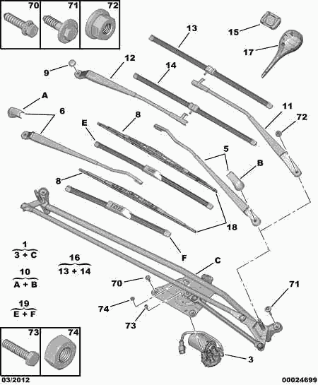 CITROËN 6426 ZE - Silecek süpürgesi parts5.com