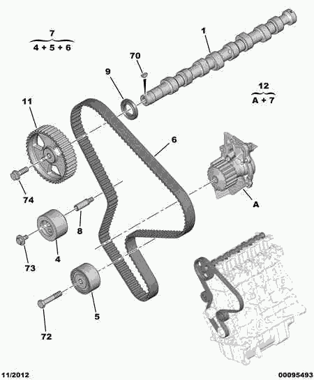 PEUGEOT 0830.63 - Deflection / Guide Pulley, timing belt parts5.com