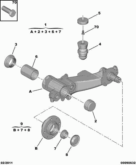 CITROËN 3748.88 - Zestaw łożysk koła parts5.com