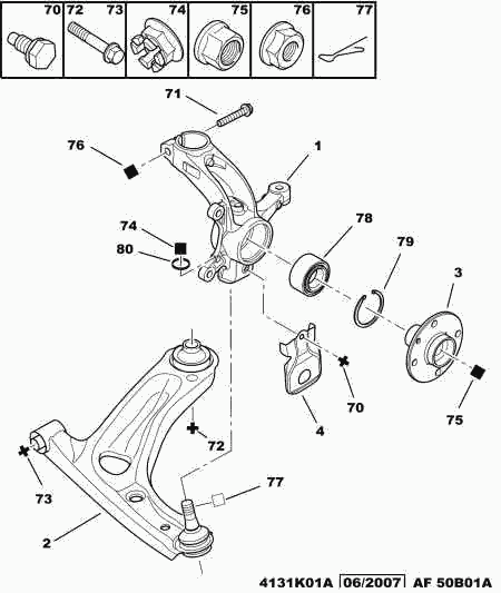 CITROËN/PEUGEOT 3520.Q2 - Suspensión, Brazo oscilante parts5.com