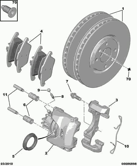 PEUGEOT 4254 77 - Juego de pastillas de freno parts5.com