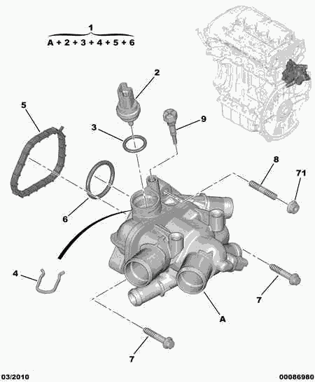 DS 1336 Z6 - Termostato, refrigerante parts5.com