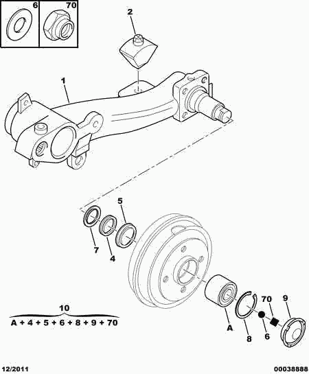 CITROËN 3748.39 - Komplet kolesnega lezaja parts5.com