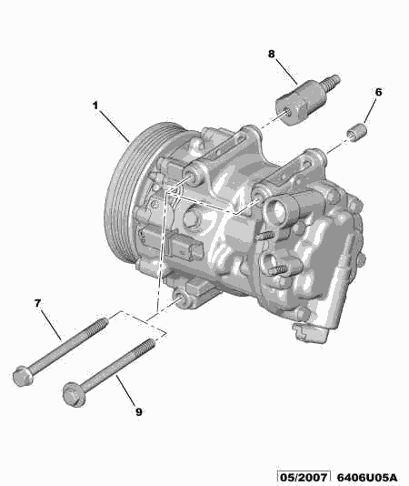 PEUGEOT 6453.XE - Compresor, climatizare parts5.com