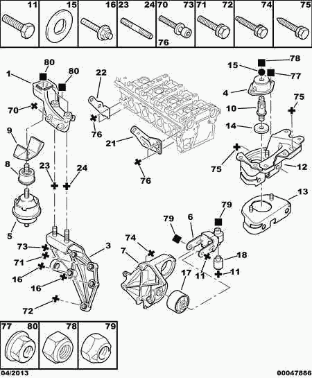 PEUGEOT (DF-PSA) 1807-A6 - Yataklama, motor parts5.com