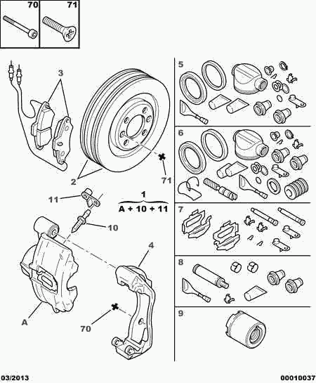 CITROËN/PEUGEOT 4246 W6 - Disc frana parts5.com