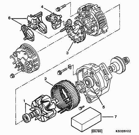 CITROËN 5761.91 - Generaatori pingeregulaator parts5.com