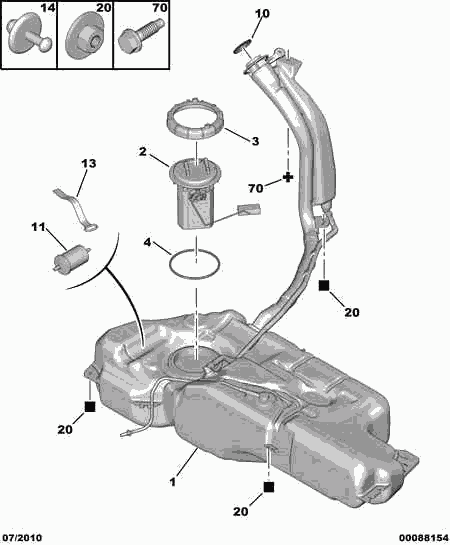 CITROËN 1567 C1 - Filter goriva parts5.com