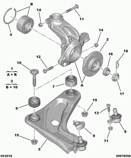 DS 3523 EC - Сайлентблок, рычаг подвески колеса parts5.com