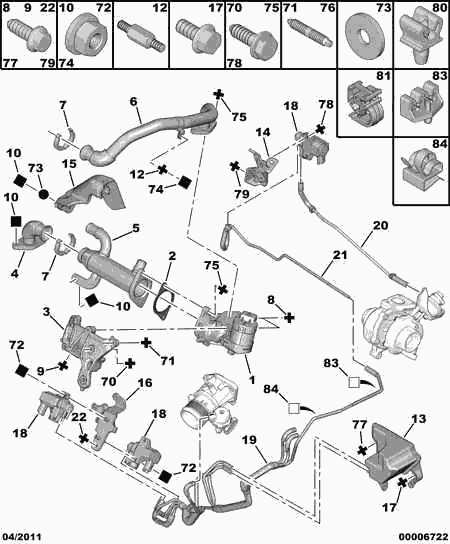 CITROËN 1618.32 - EGR Valve parts5.com