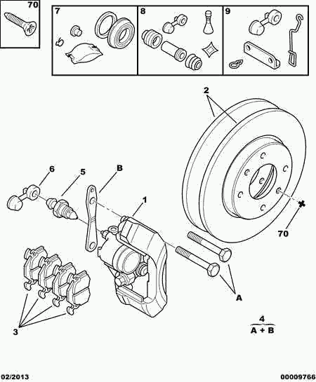 CITROËN/PEUGEOT 95 661 748 - Δισκόπλακα parts5.com