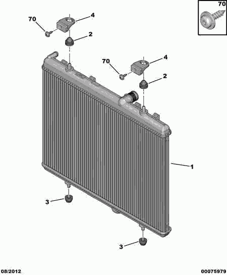 CITROËN 1330.Y5 - Radiador, refrigeración del motor parts5.com