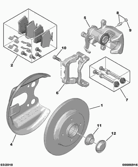 DS 4254 46 - Brake Pad Set, disc brake parts5.com