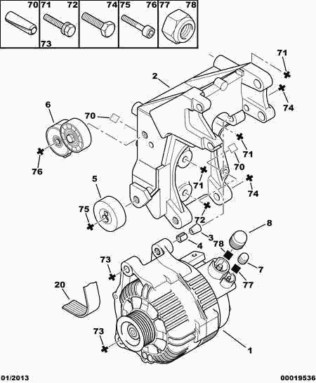 CITROËN 5705 AA - Generátor parts5.com