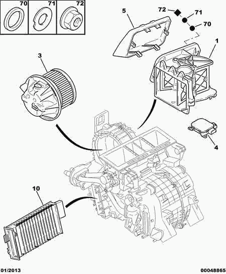 CITROËN 6447 HV - Filtru, aer habitaclu parts5.com