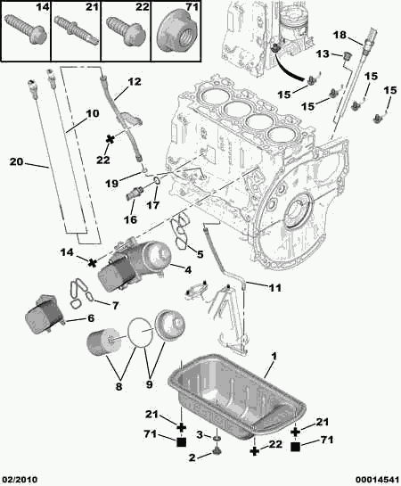 CITROËN/PEUGEOT 1109 Z6 - Filtar za ulje parts5.com