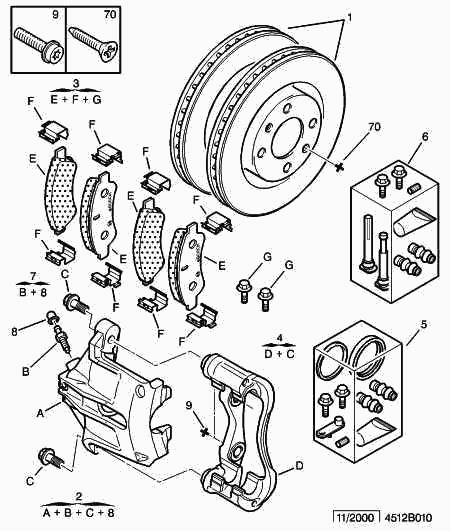 PEUGEOT (DF-PSA) 4400 R6 - Etrier frana parts5.com