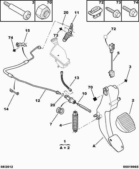 PEUGEOT 2182 42 - Slave Cylinder, clutch parts5.com