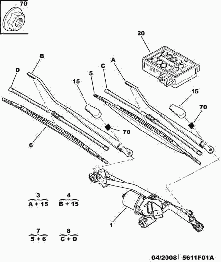 PEUGEOT 6426 XP - Törlőlapát parts5.com