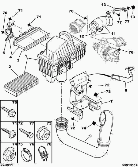 CITROËN 1444 R7 - Õhufilter parts5.com