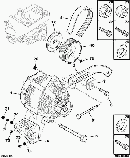 PEUGEOT 1280.65 - Keilrippenriemen parts5.com