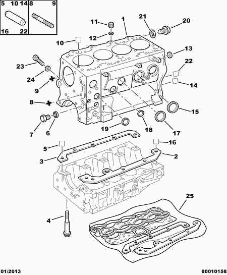 PEUGEOT (DF-PSA) 0164 70 - Uszczelka, kolektor dolotowy parts5.com