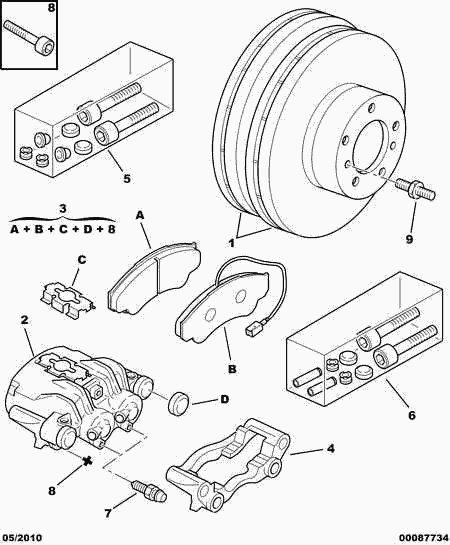 PEUGEOT 4249 H9 - Disc frana parts5.com