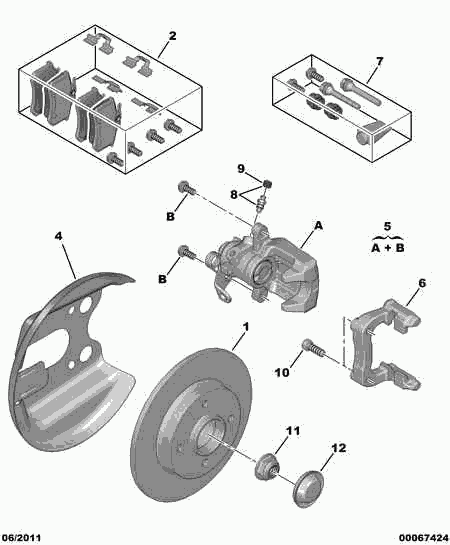 CITROËN 4401 N6 - Étrier de frein parts5.com