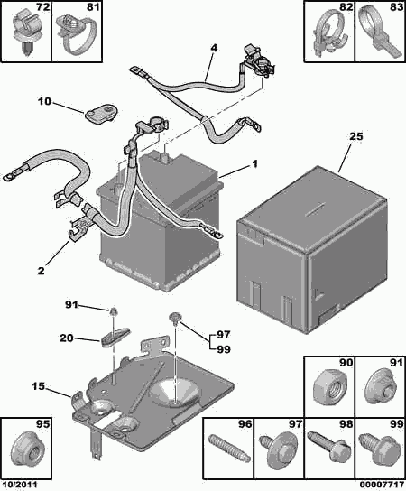 PEUGEOT 5600 TC - Käynnistysakku parts5.com