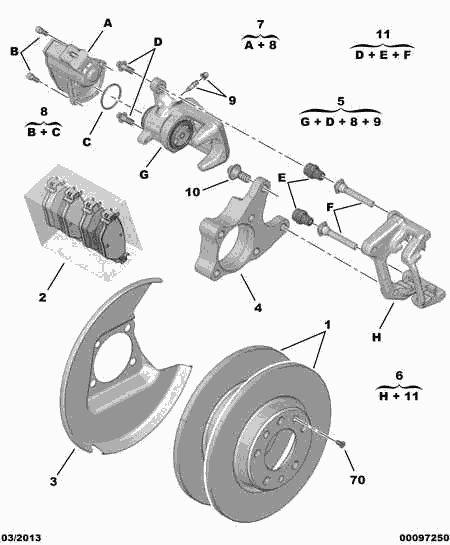 PEUGEOT (DF-PSA) 16 095 830 80 - Disc frana parts5.com