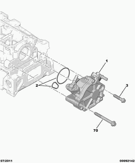 CITROËN/PEUGEOT 98 040 218 80 - Alipainepumppu, jarrujärjestelmä parts5.com