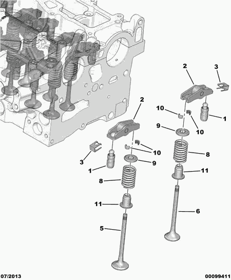 CITROËN 0903.H1 - Culbutor, tren supape parts5.com