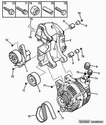 CITROËN 5750.WG - Curea transmisie cu caneluri parts5.com