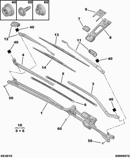 CITROËN 6426 XF - Silecek süpürgesi parts5.com