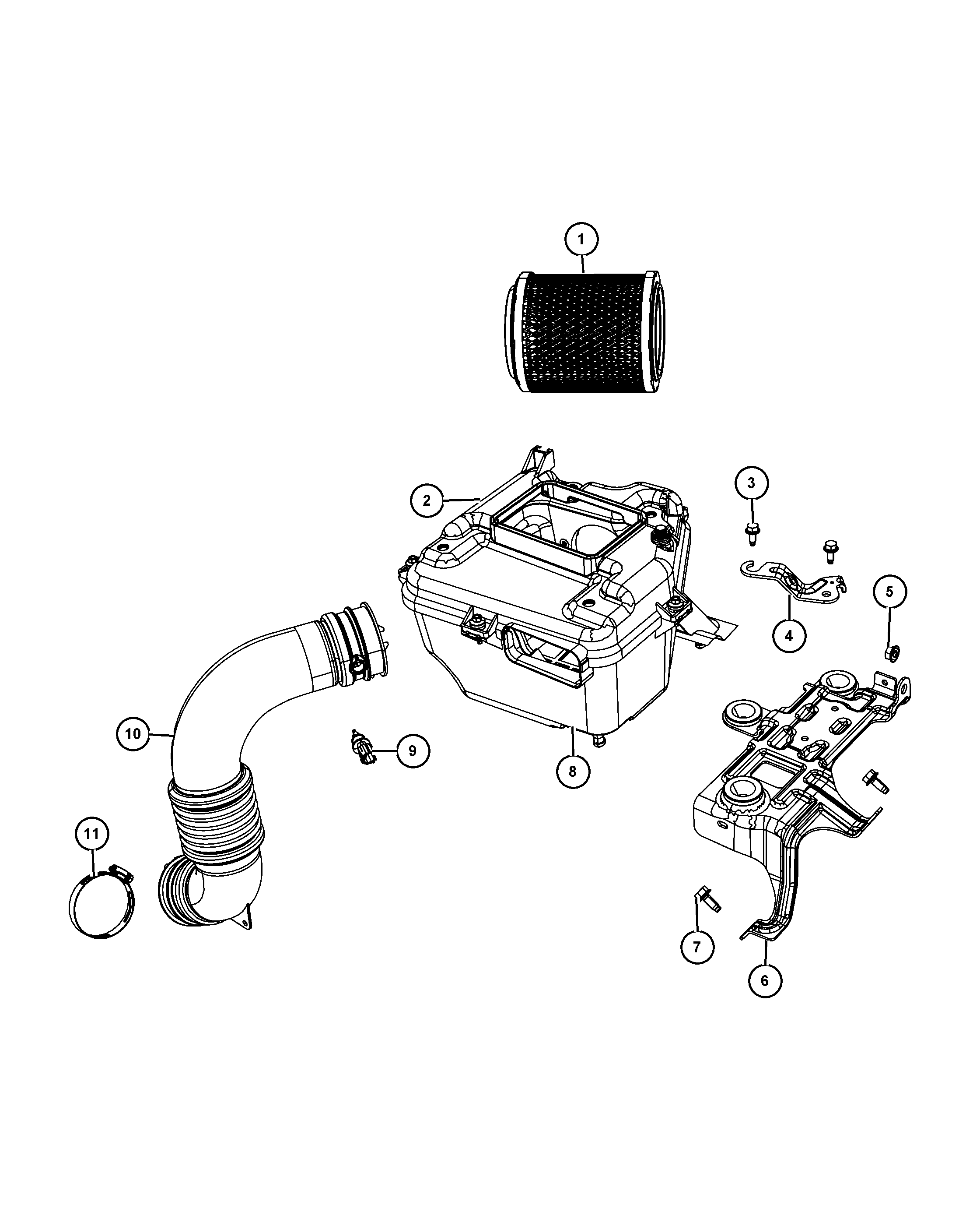 Chrysler 4593 914AB - Vzduchový filtr parts5.com