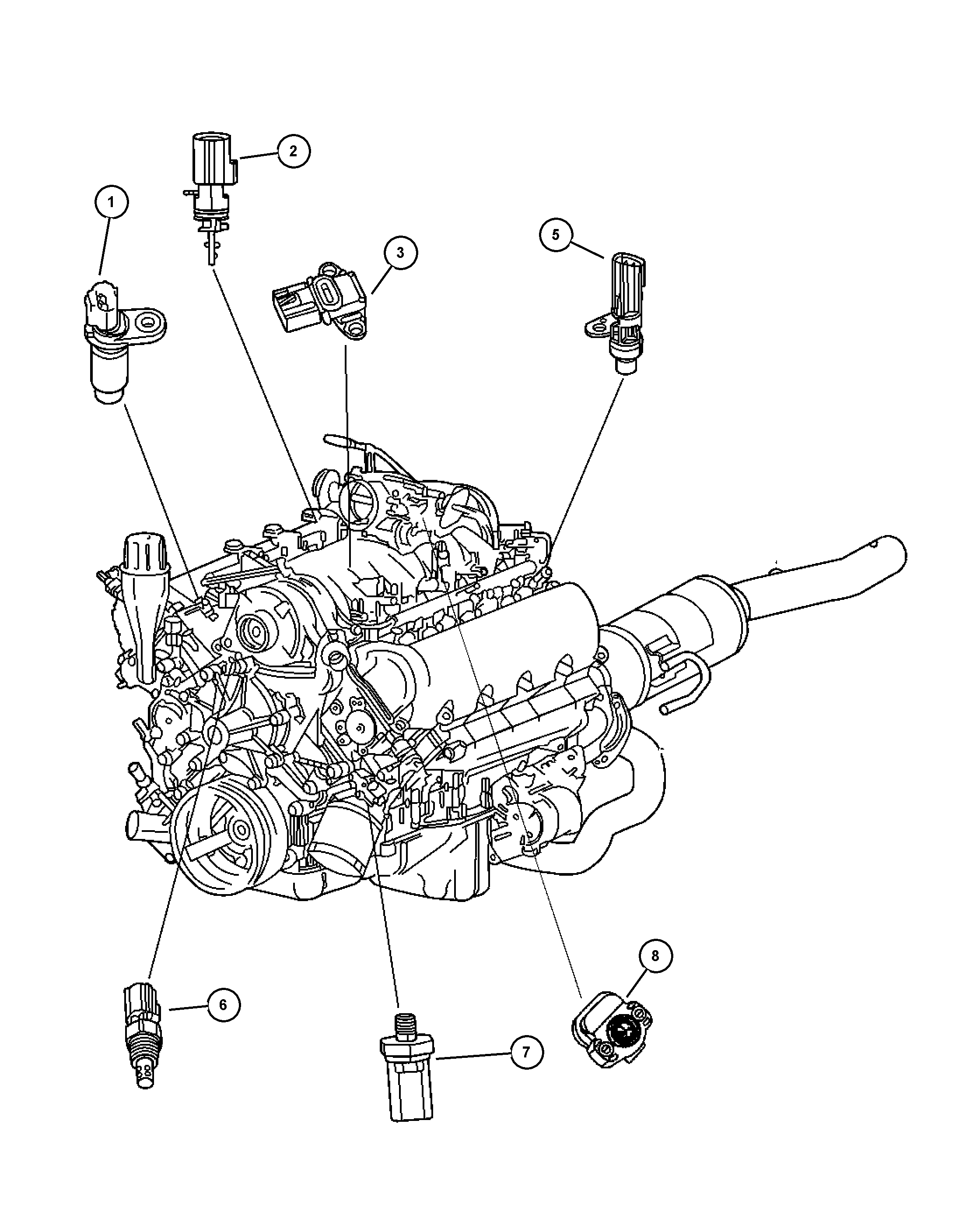 Dodge 5602 7873 - Sensor, temperatura del refrigerante parts5.com