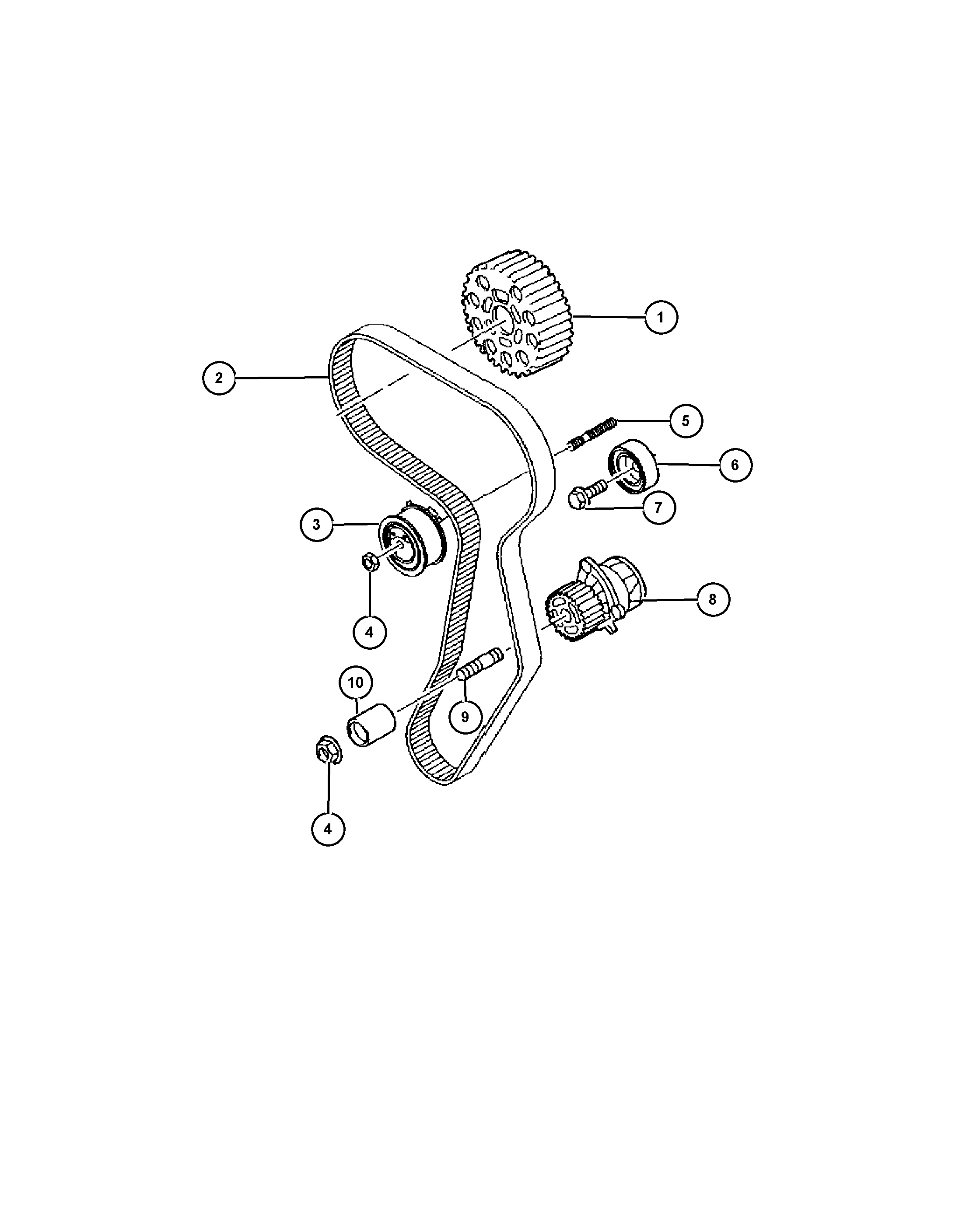 Mitsubishi 68001 309AA - Pasek rozrządu parts5.com