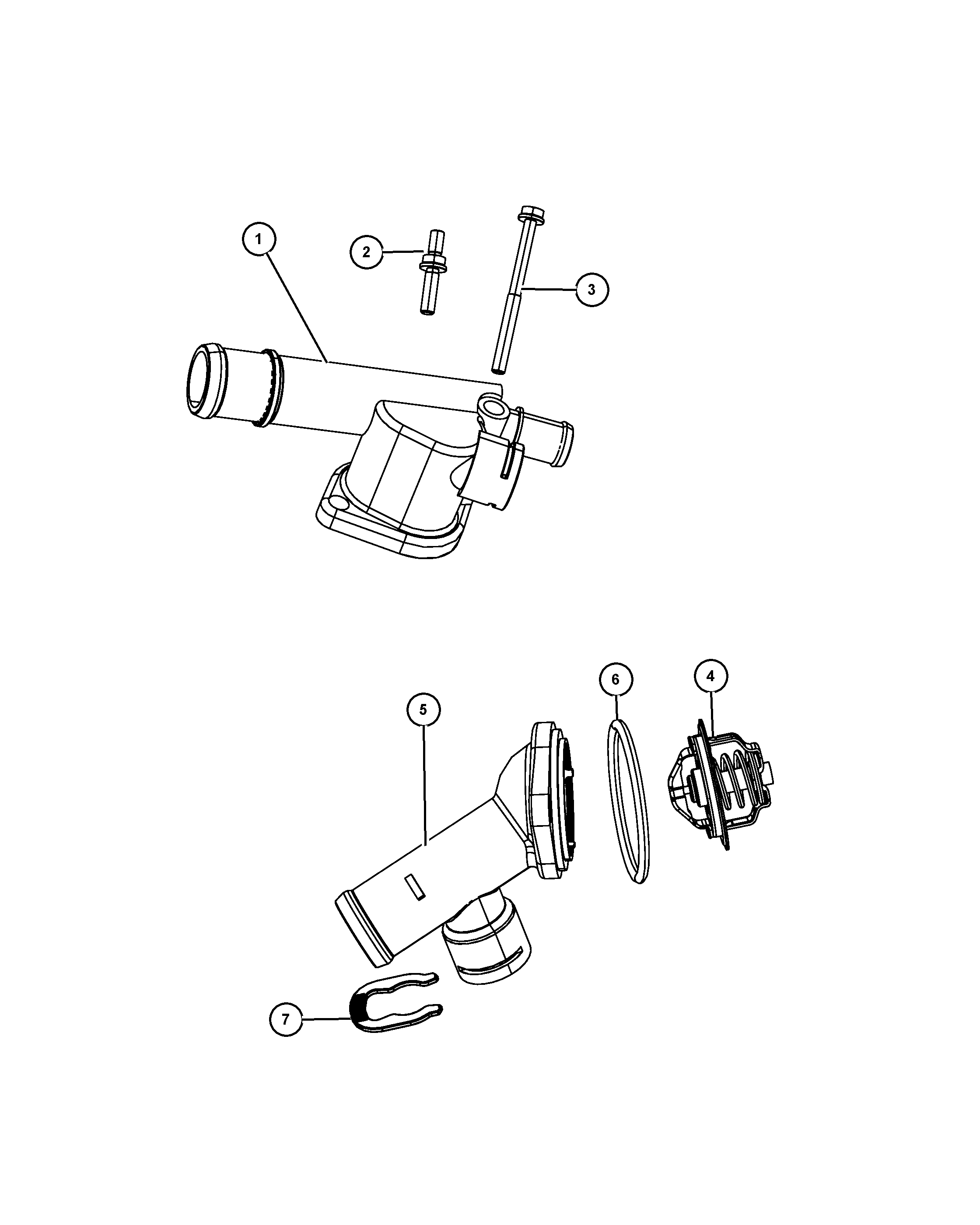 Chrysler 68001 449AA - Garnitura termostat parts5.com