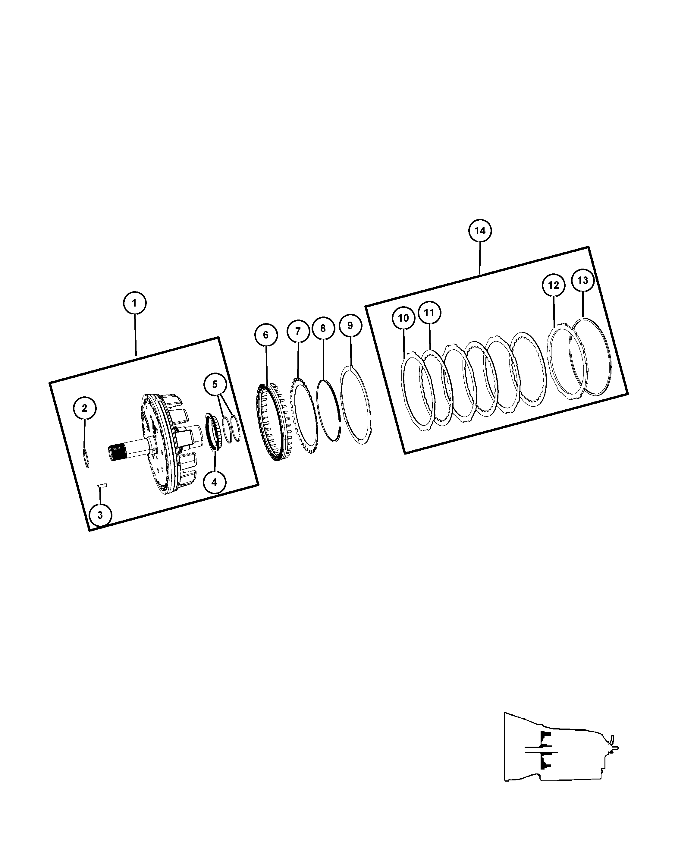 Chrysler 52108 508AA - Lamele frictiune, cutie automata parts5.com