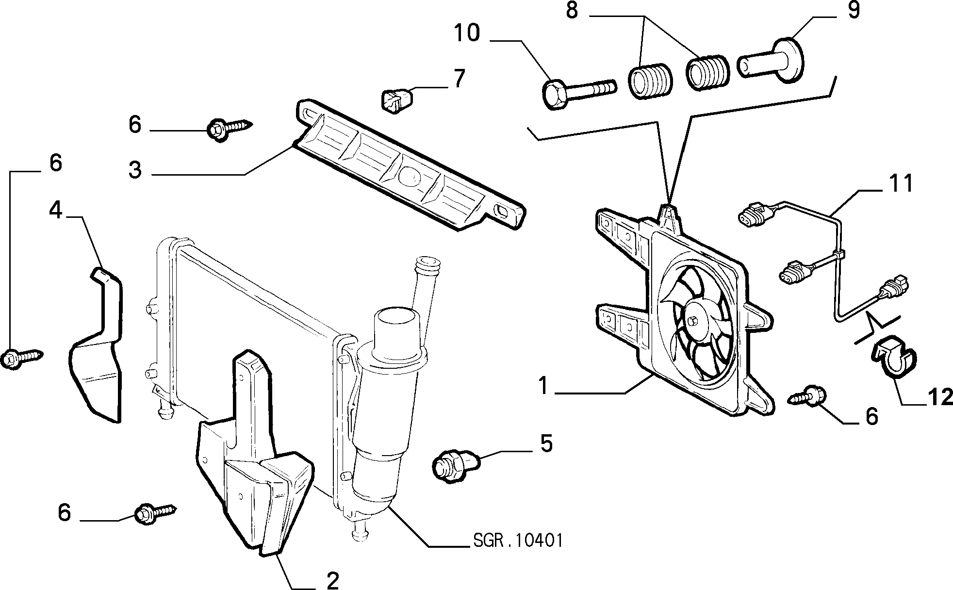 FIAT 7728057 - Термошалтер, вентилатор на радиатора parts5.com