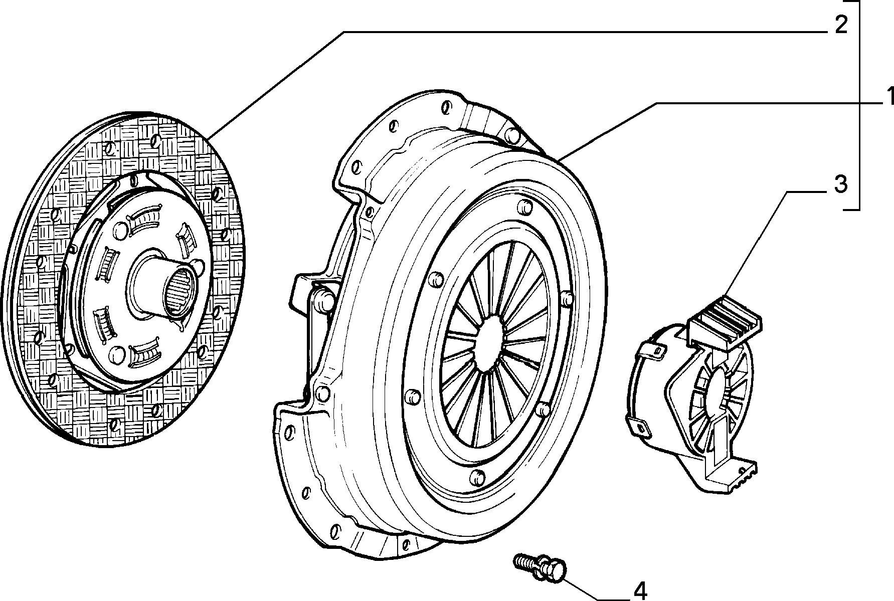 FIAT 71728674 - Clutch Kit parts5.com