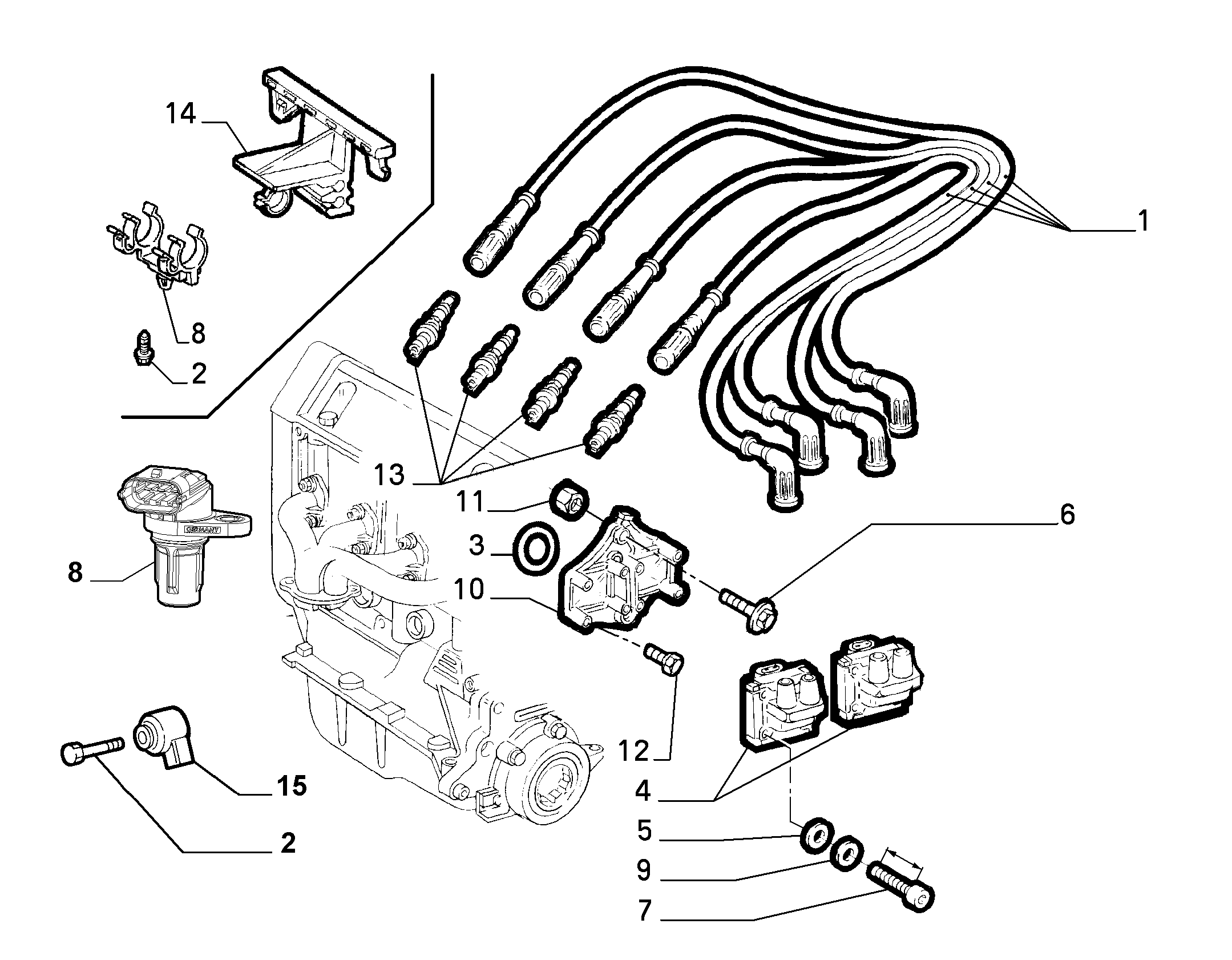 Maserati 7672018 - Bobina de inductie parts5.com