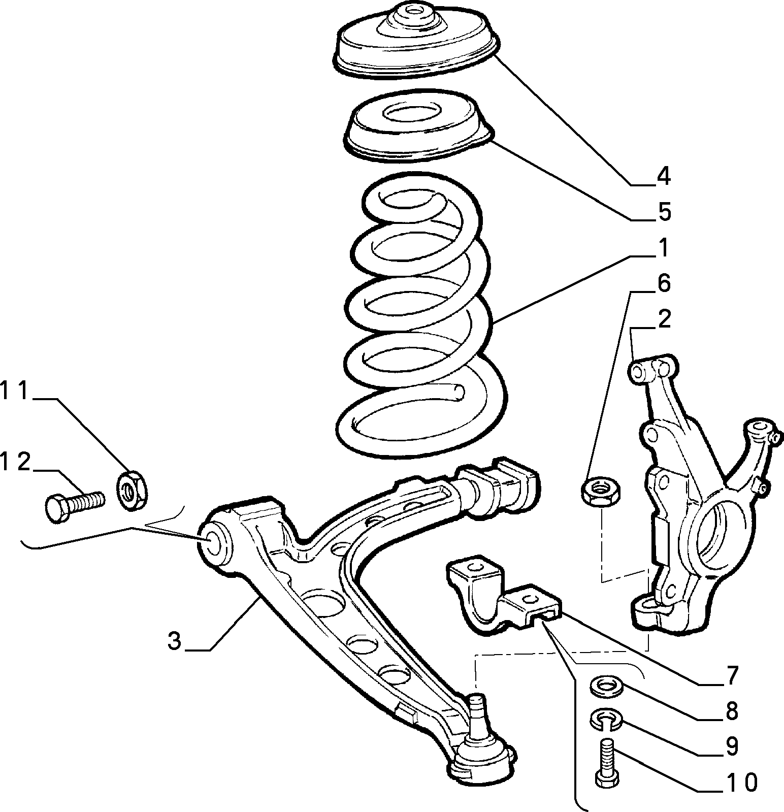 Lancia 7636996* - Track Control Arm parts5.com