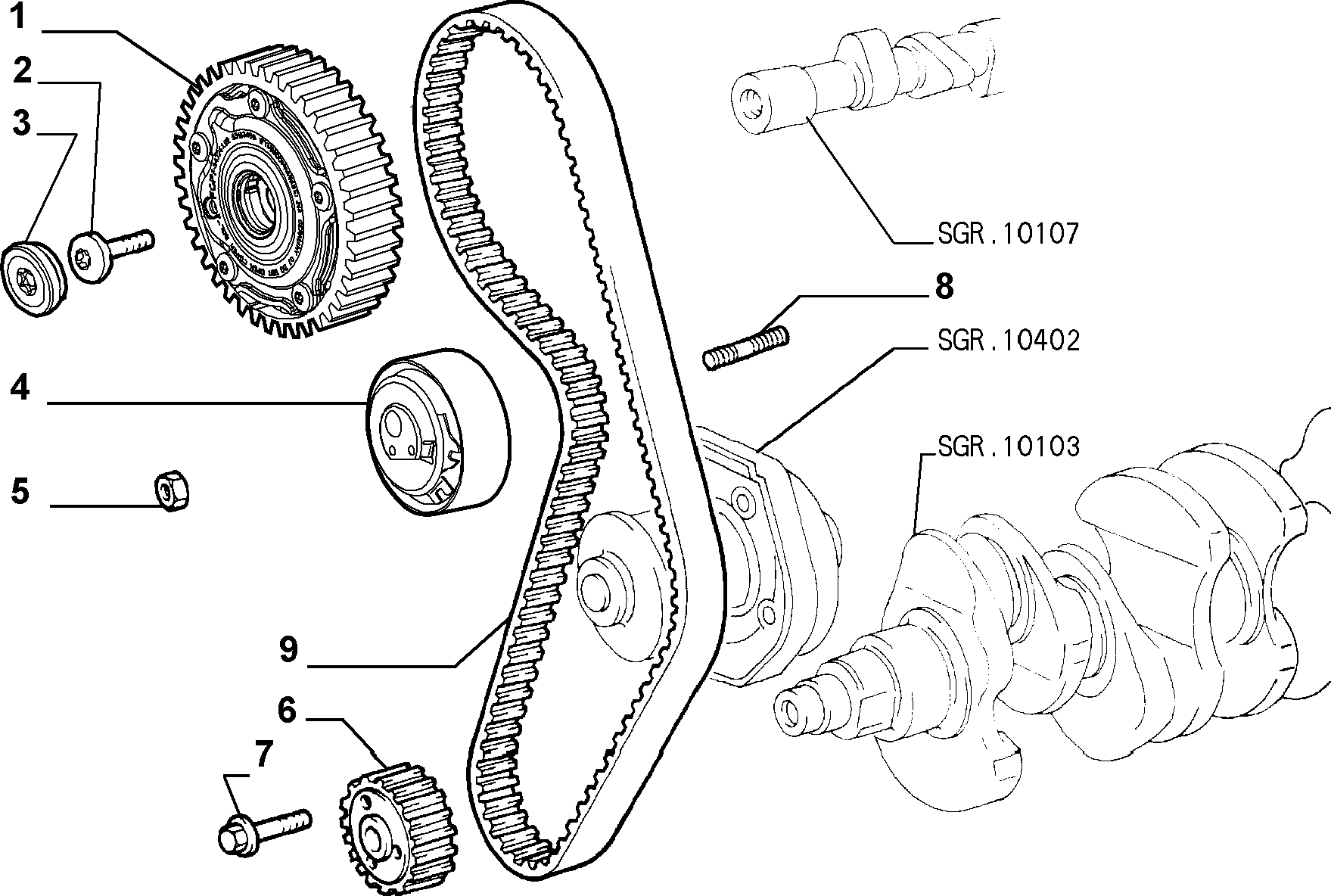 FIAT 55203785 - Ozubený řemen parts5.com