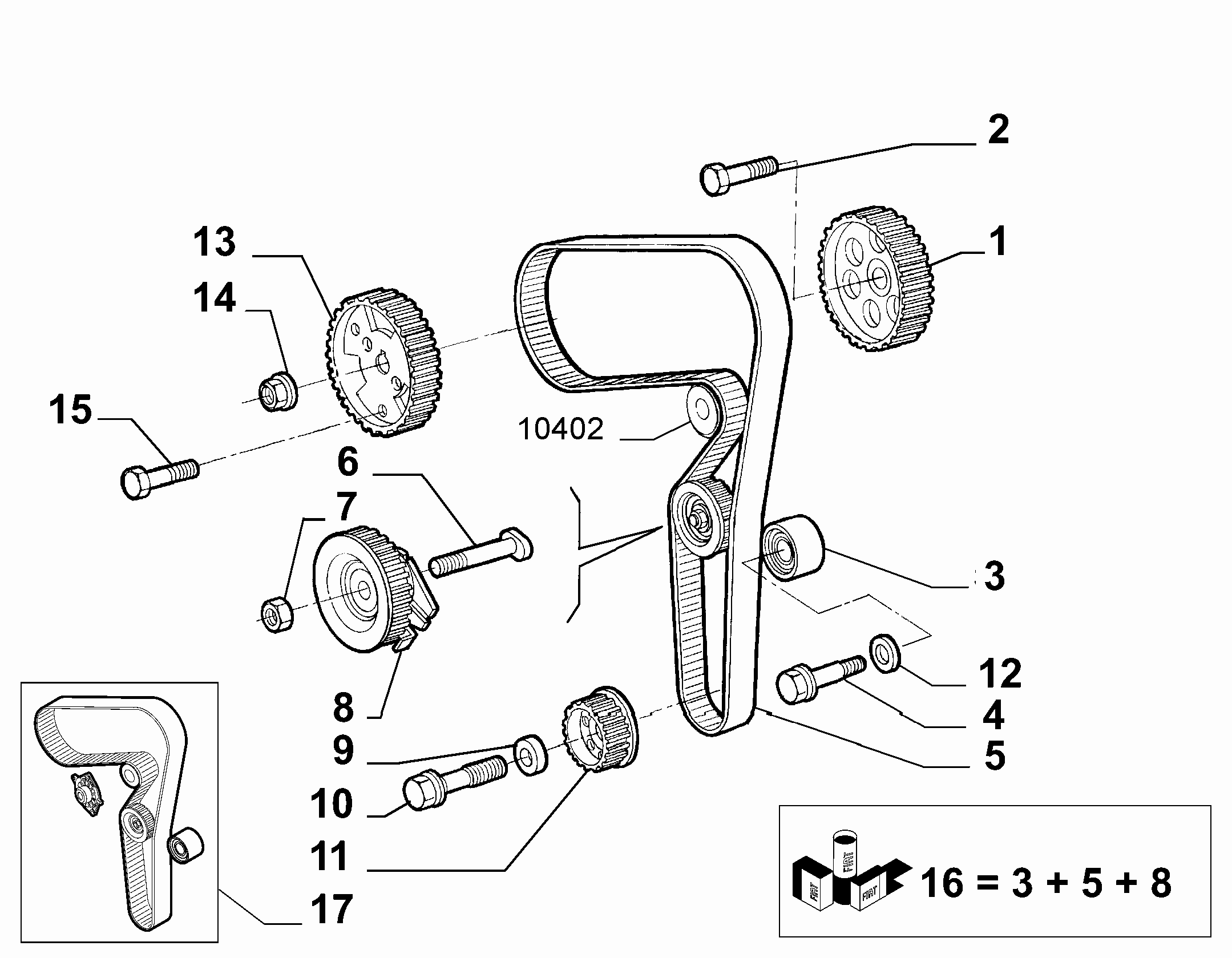 Lancia 46791187 - Curea de distributie parts5.com