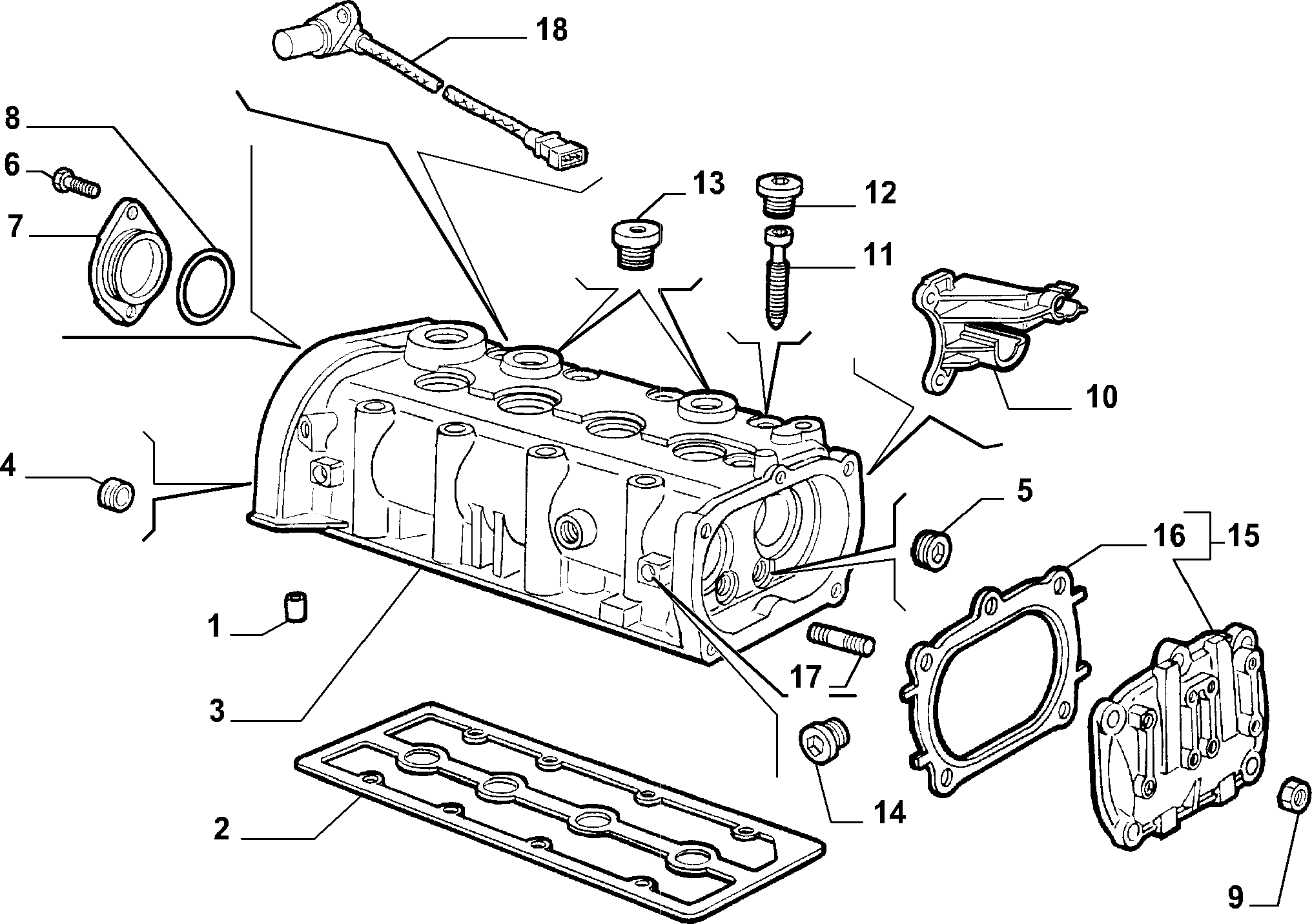 FIAT 55194045 - Gasket, cylinder head cover parts5.com