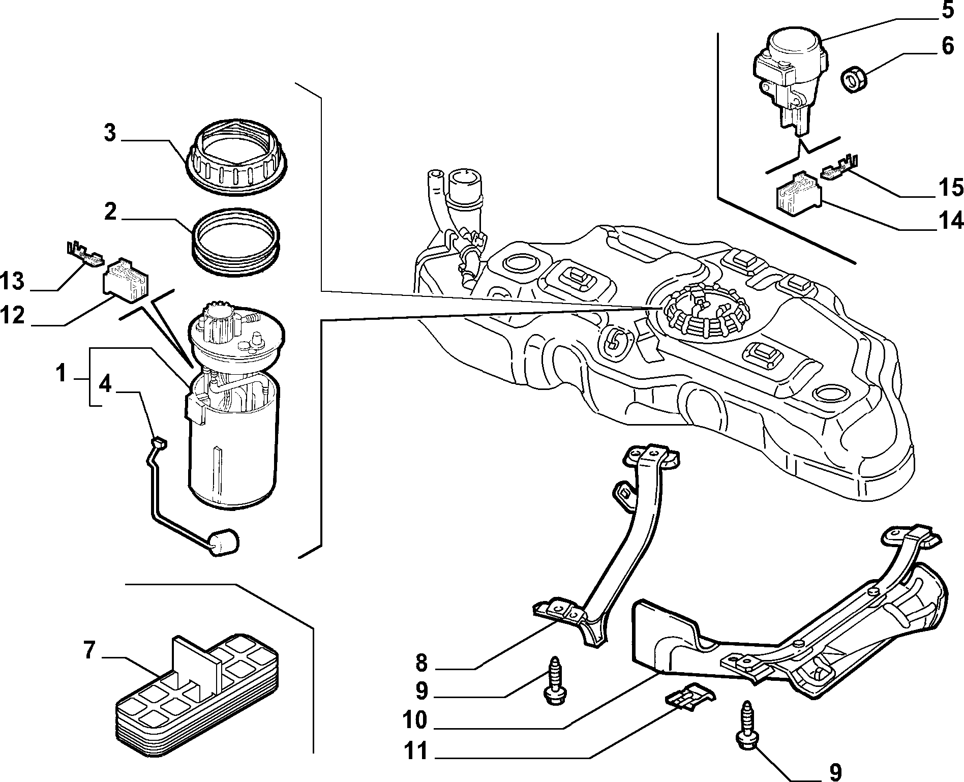 FIAT 468 45 789 - FUEL PUMP parts5.com