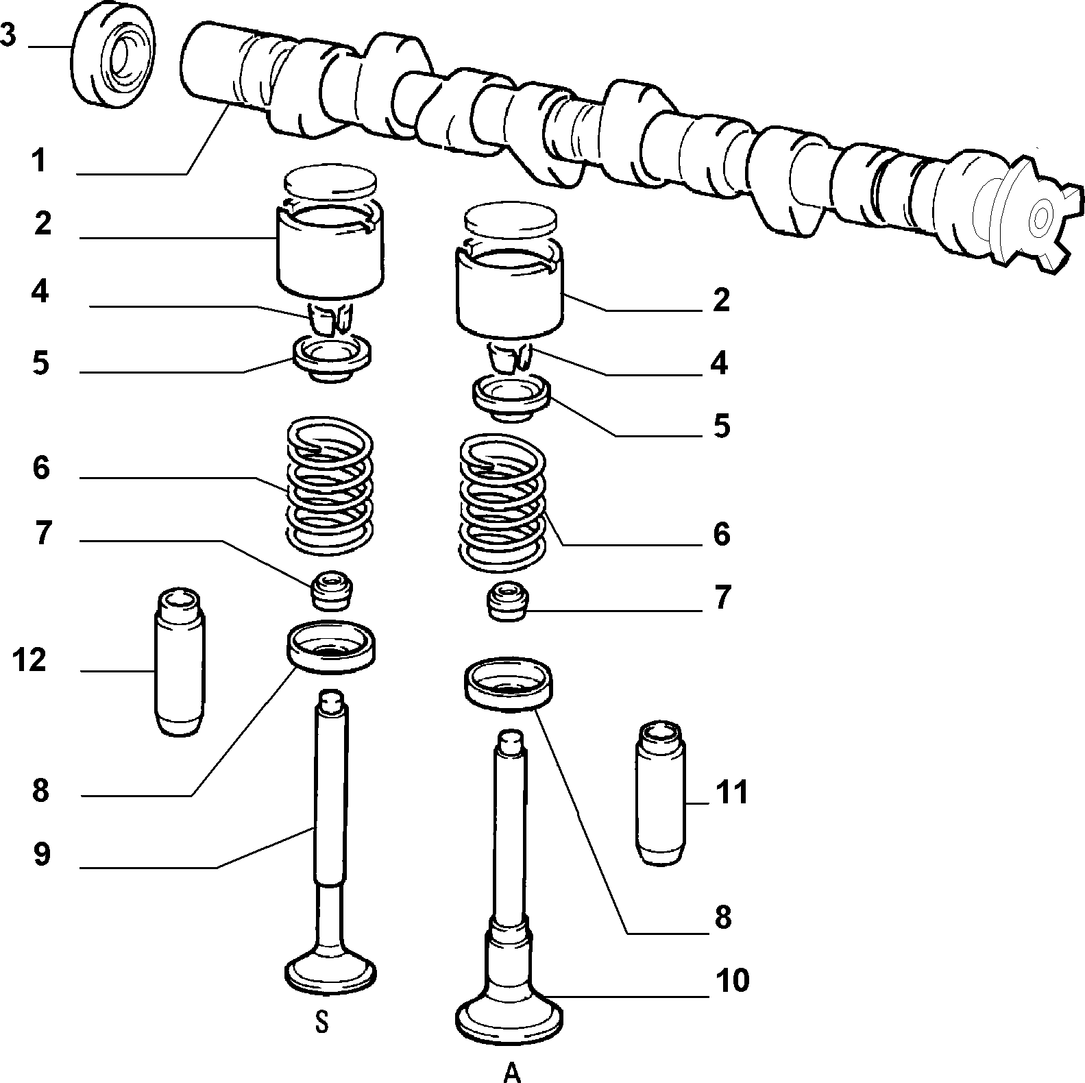 Alfa Romeo 55195339 - Pierścień uszczelniający wału, wałek rozrządu parts5.com